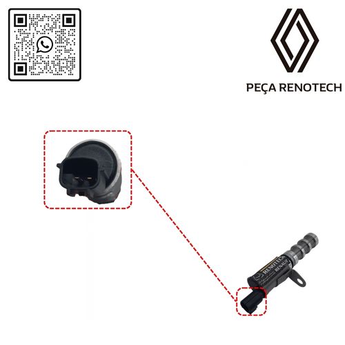 RN 64624R-X 237964624R VALVULA DE OLEO SOLENOIDE CABECOTE 1.0 12V B4D SAN IILOG II 4
